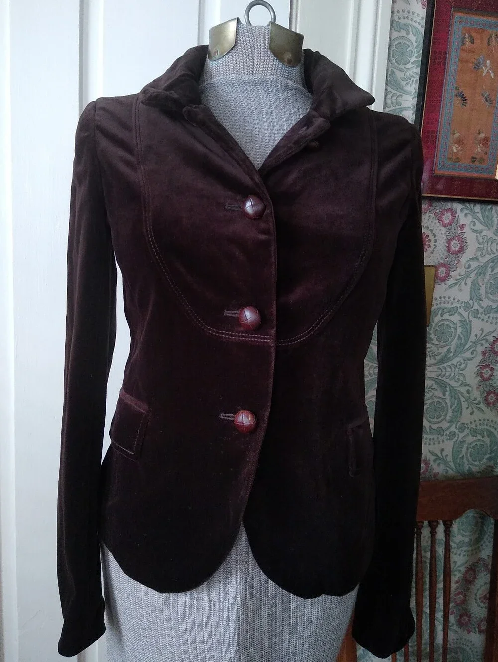 J CREW 2007 Brown Velvet Jacket